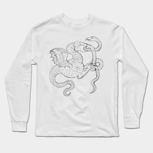 Dragon which strangle a snake Long Sleeve T-Shirt